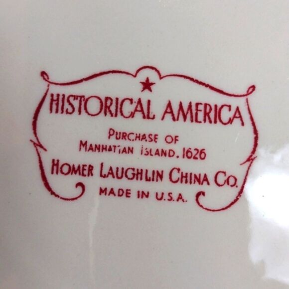 Vintage Homer Laughlin Purchase of Manhatten Island of 1666 Commemorative Plate - Picture 7 of 8